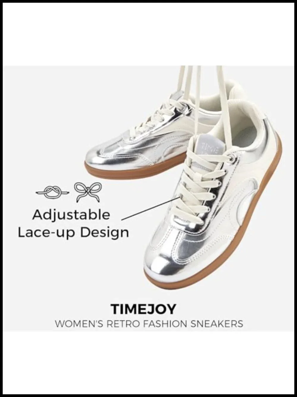 Vintage Retro Fashion Sneakers Non-Slip Lace-Up Casual Comfort Walking Shoes